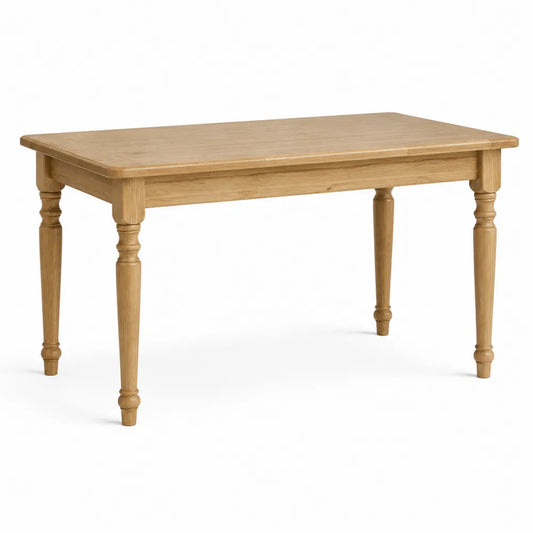 Esstisch Rechteckig Eiche Massivholz Tischplatte Natur 180 cm x 90 cm x 75 cm